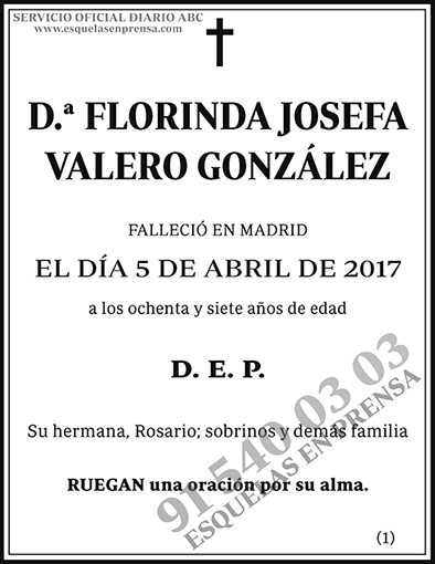 Florinda Josefa Valero González